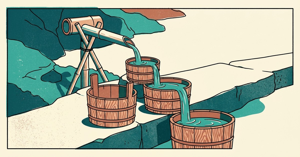 Three stacked buckets labeled cash, bonds, and stocks representing the 3-bucket retirement withdrawal strategy